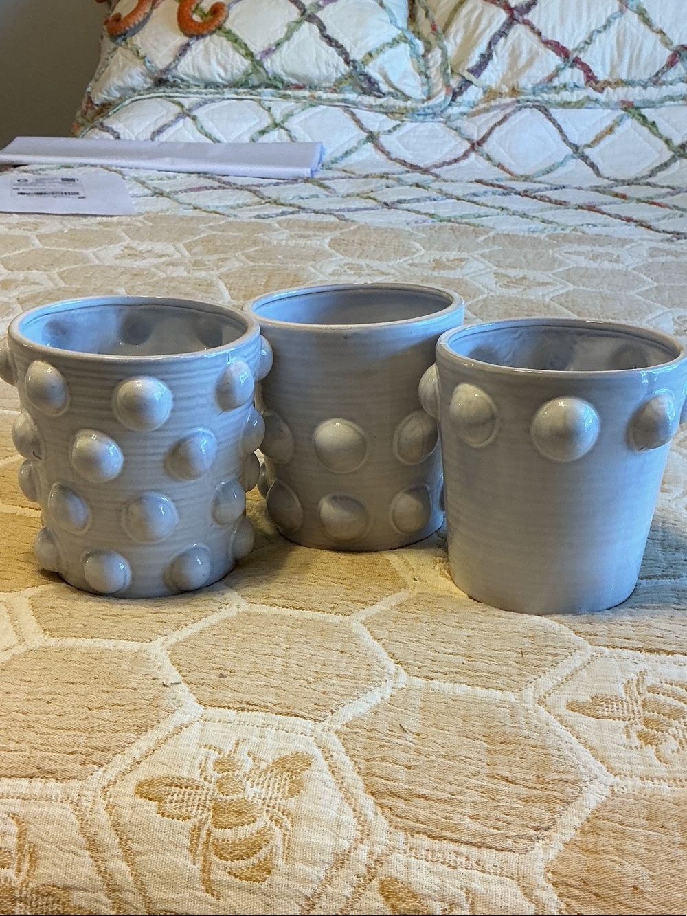 MUD PIE BEADED POTS